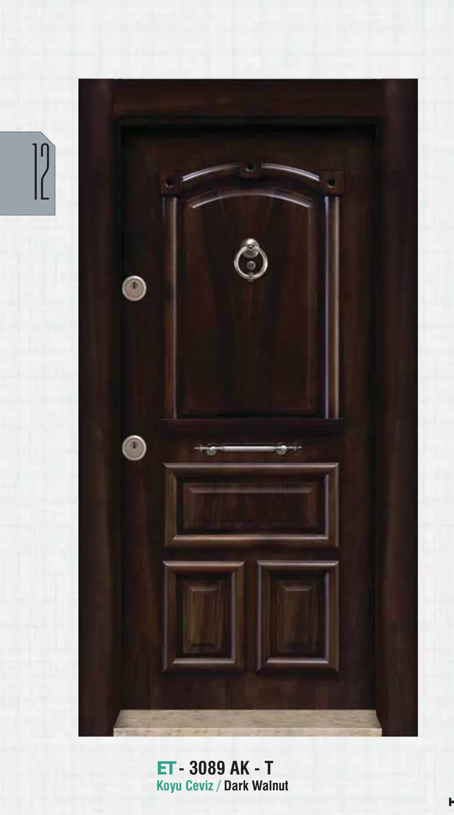 ET-3089 AK-T - Koyu Ceviz Kapı